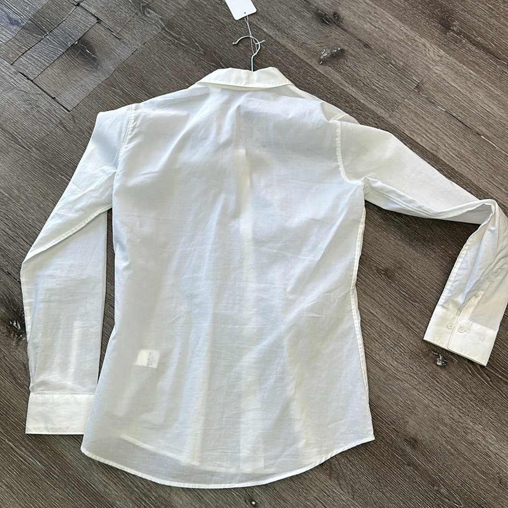 Van Laack Button-Down Embroidered Blouse/Shirtwhi… - image 5